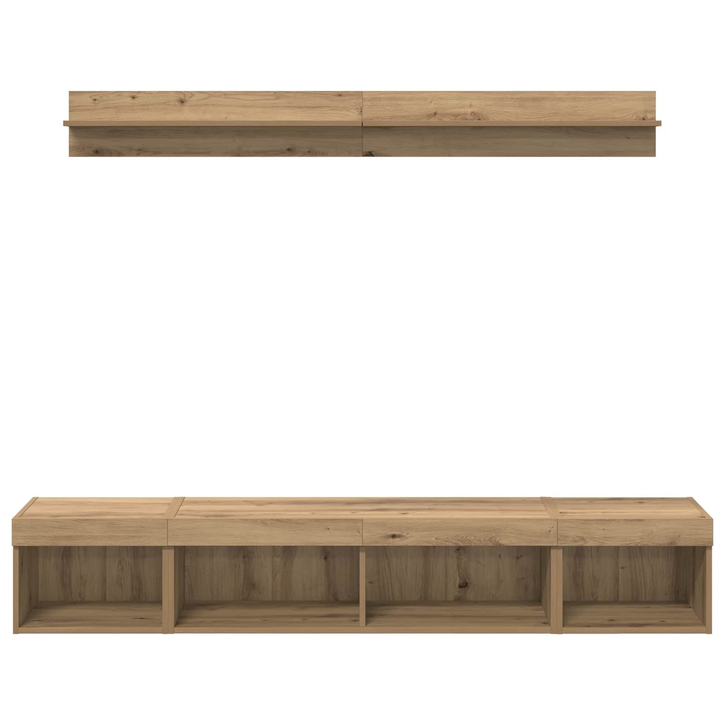 TV falit kabinet szett 5 pcs Artisan tölgy Faanyag