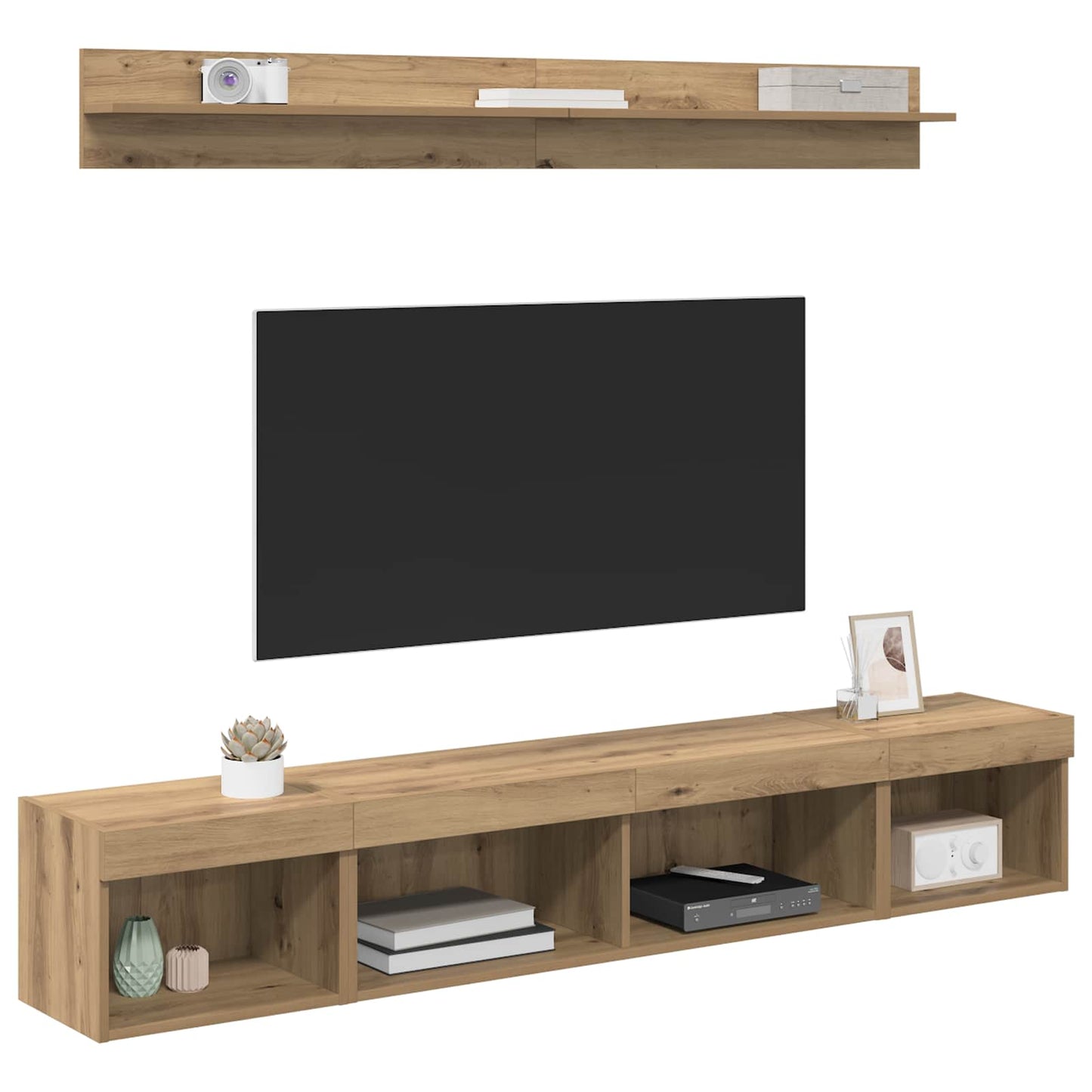 TV falit kabinet szett 5 pcs Artisan tölgy Faanyag