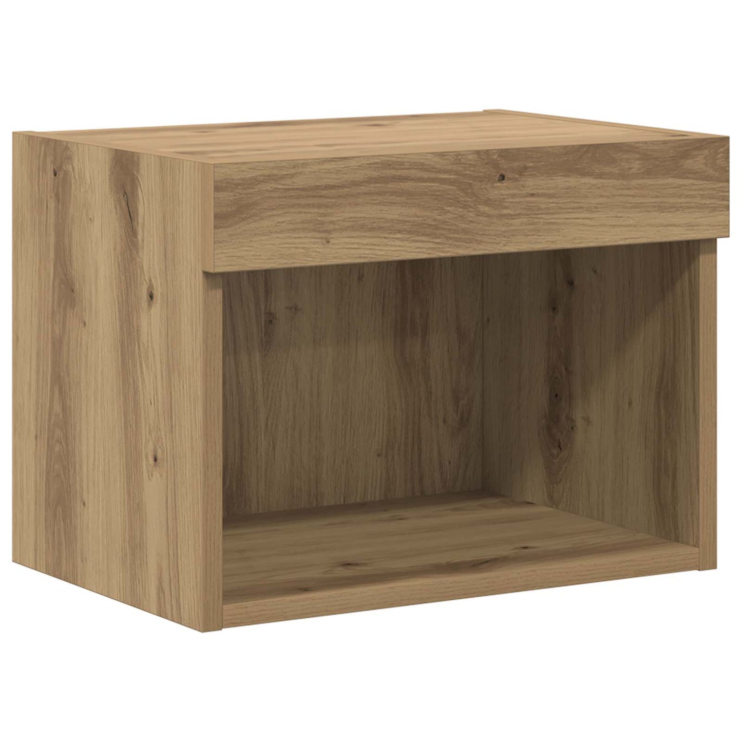 TV Fali Egységek LED-del 5 pcs Artisan tölgy Szerelt Fa