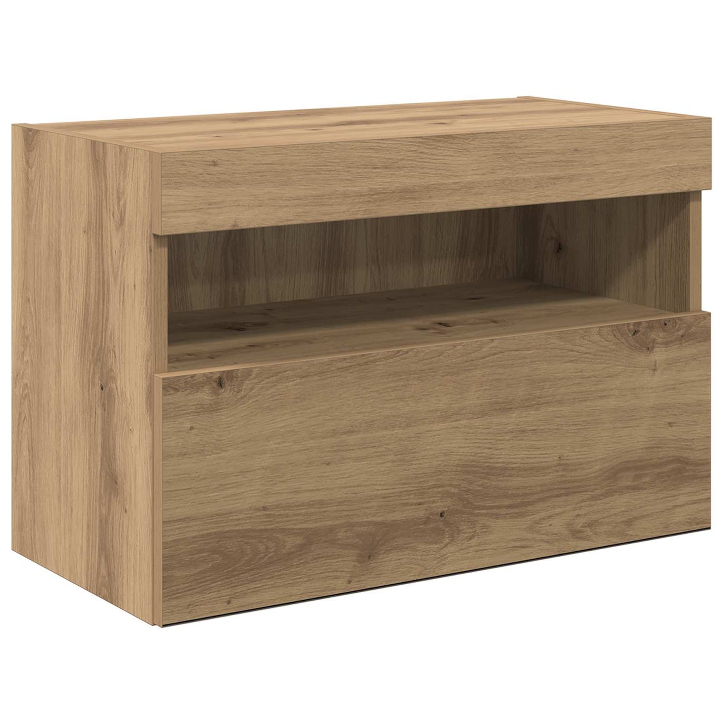 TV Fali Egységek 6 pcs Artisan tölgy Szerelt Fa