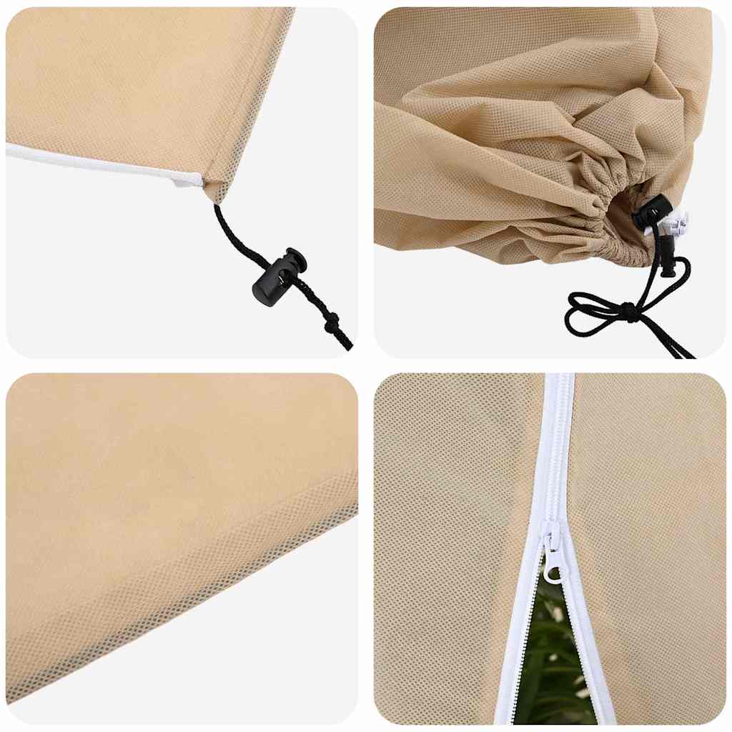 Fagy Elleni Növény Gyapjú Fedők 5 pcs Bézs 1,8 x 1,2 m