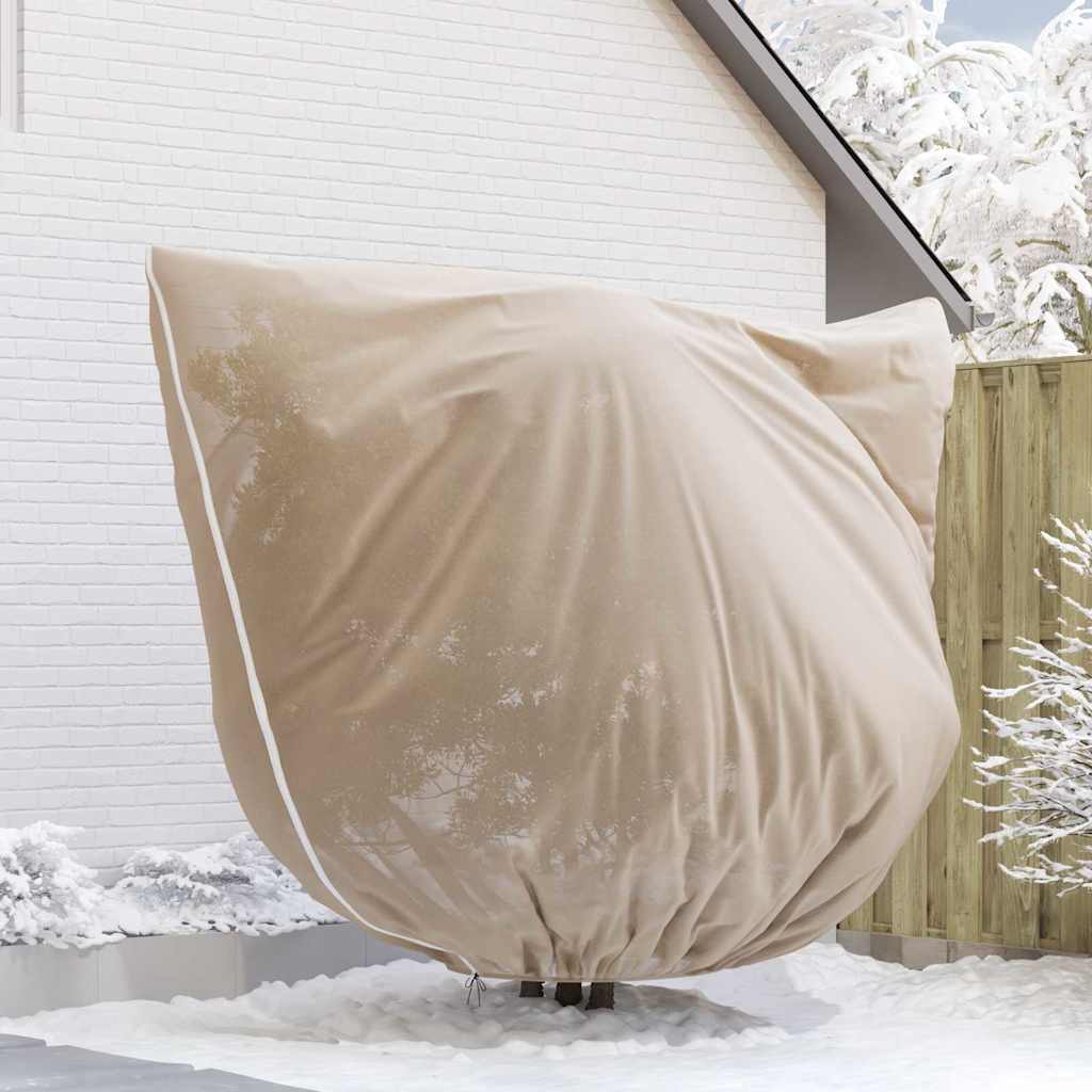 Fagy Elleni Növény Gyapjú Fedők 3 pcs Bézs 2,5 x 3,14 m