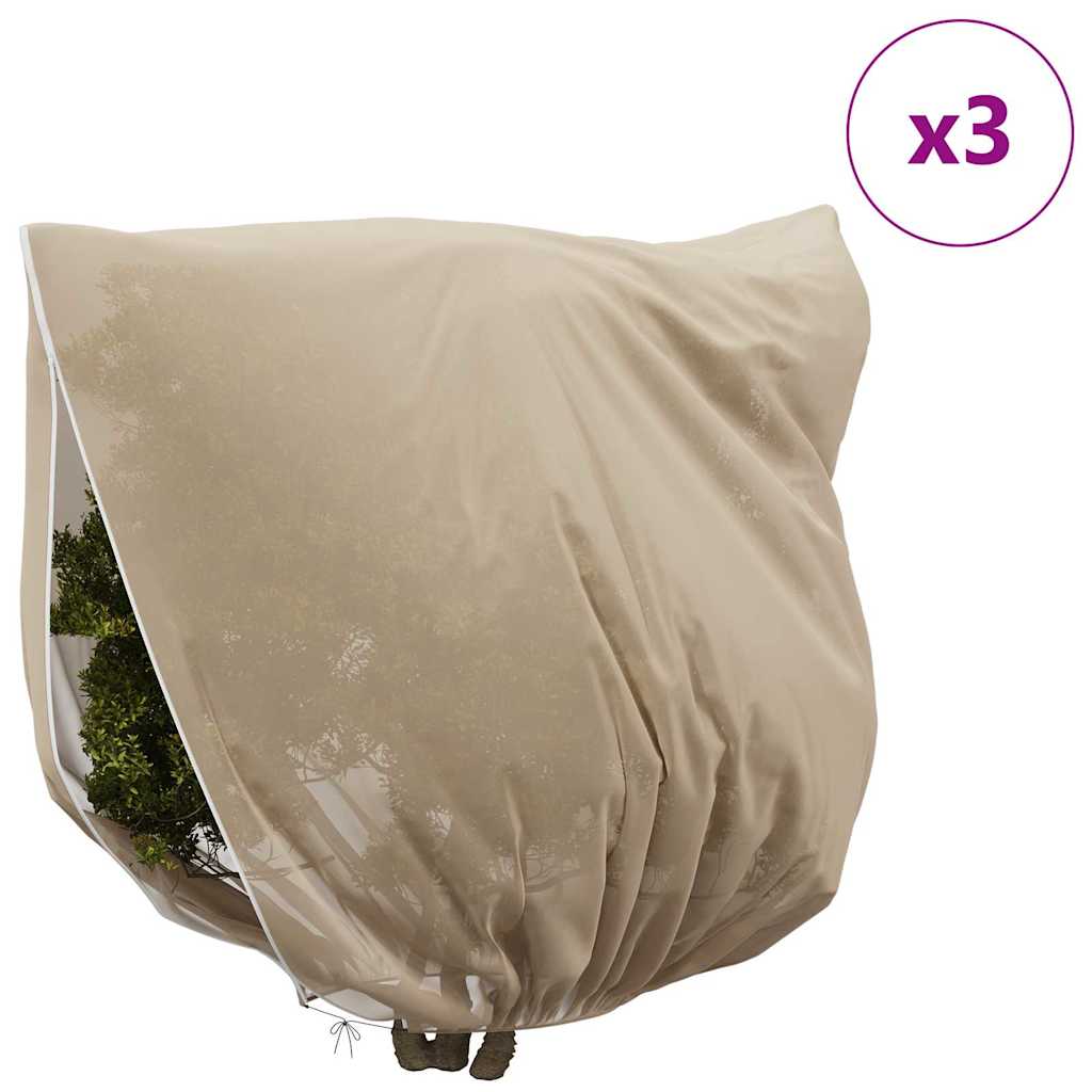 Fagy Elleni Növény Gyapjú Fedők 3 pcs Bézs 2,5 x 3,14 m