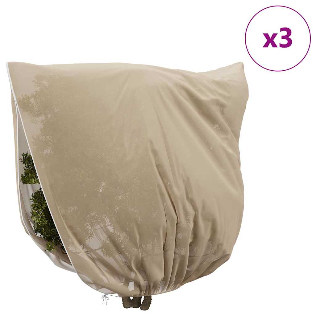 Fagy Elleni Növény Gyapjú Fedők 3 pcs Bézs 3,5 x 3,93 m