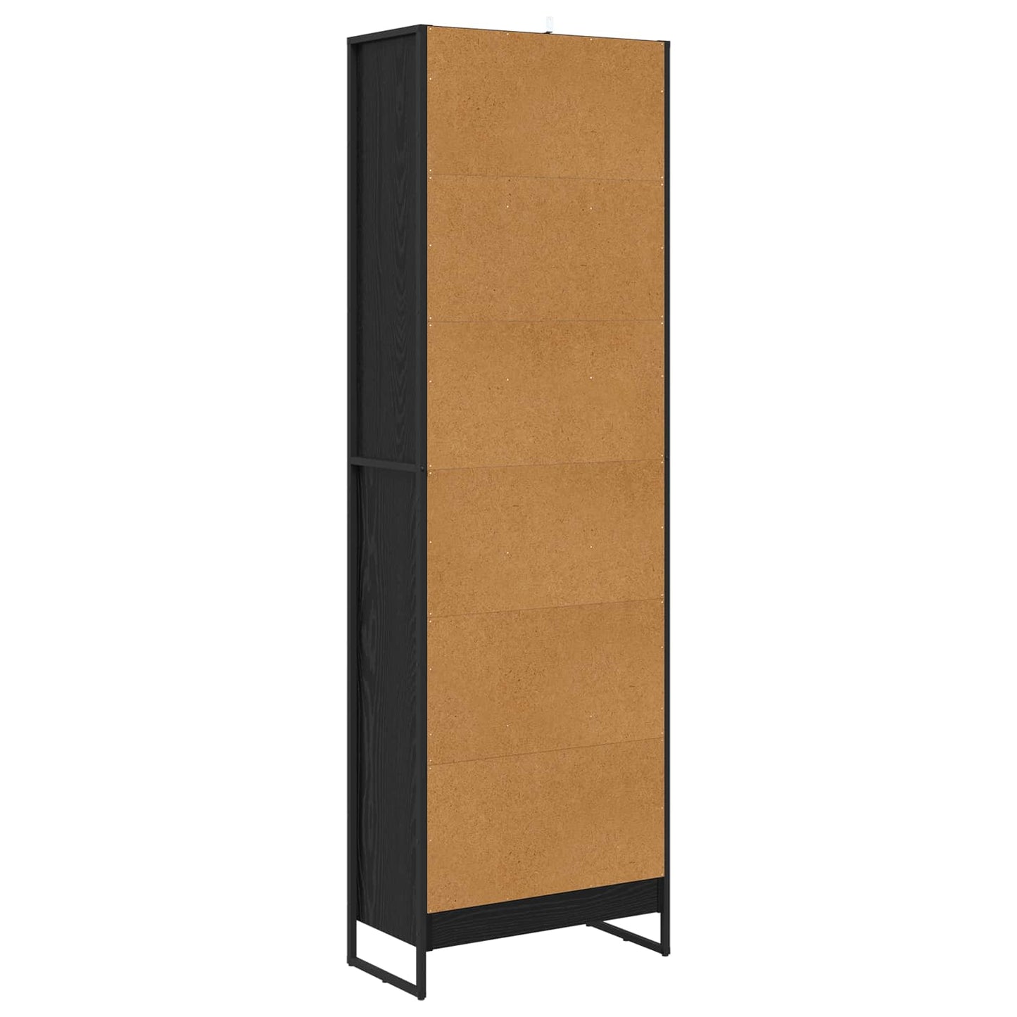 Könyvespolc 60 x 30 x 189,5 cm Szerelt Fa Fekete tölgy