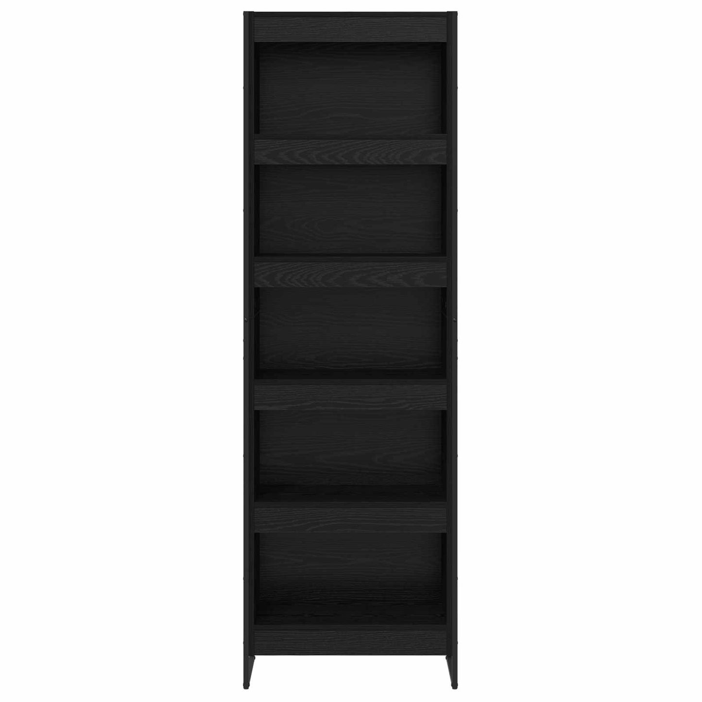 Könyvespolc 60 x 30 x 189,5 cm Szerelt Fa Fekete tölgy