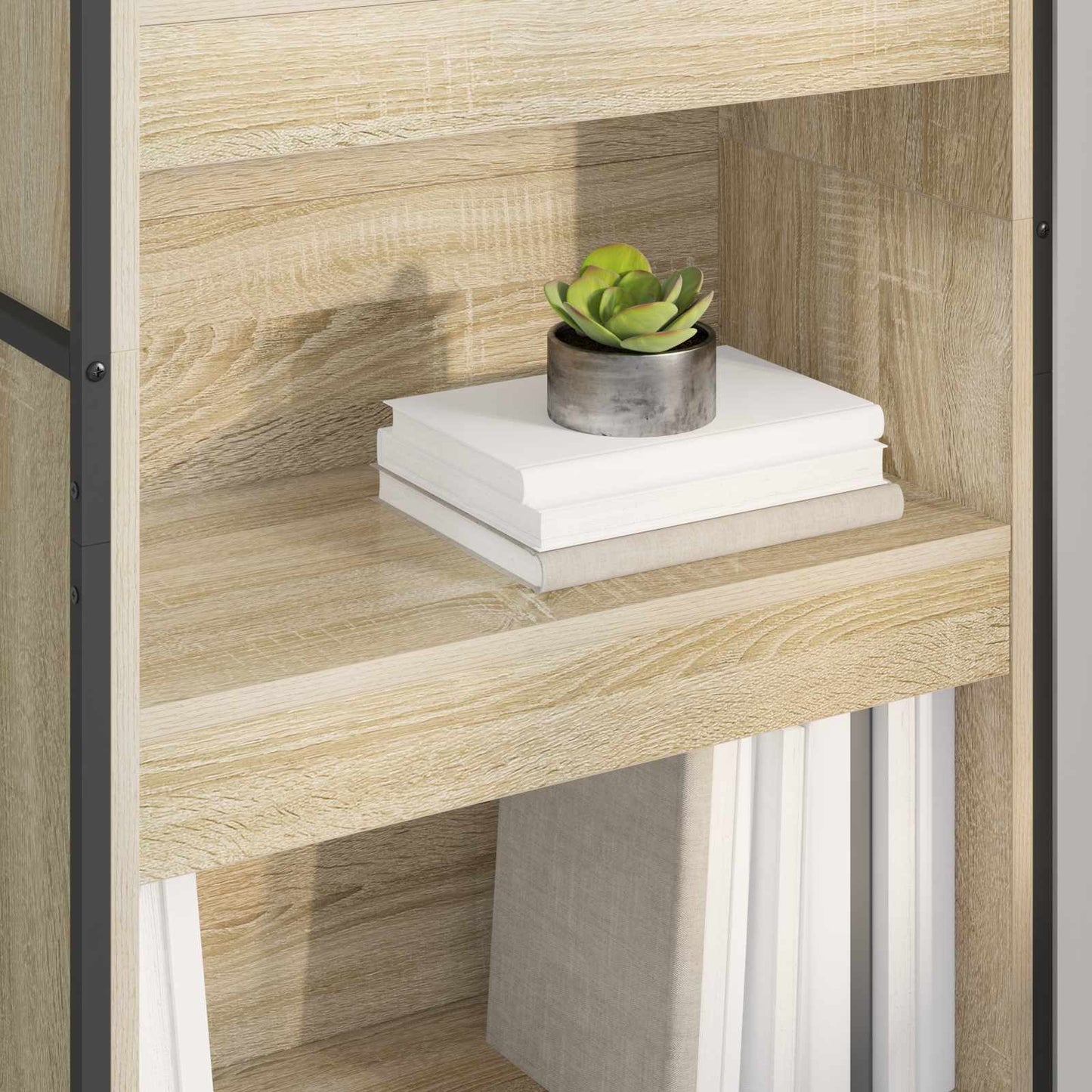 Könyvespolc 60 x 30 x 189,5 cm Szerelt Fa Sonoma