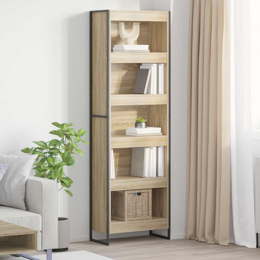 Könyvespolc 2 pcs Sonoma 60 x 30 x 189,5 cm Faanyag