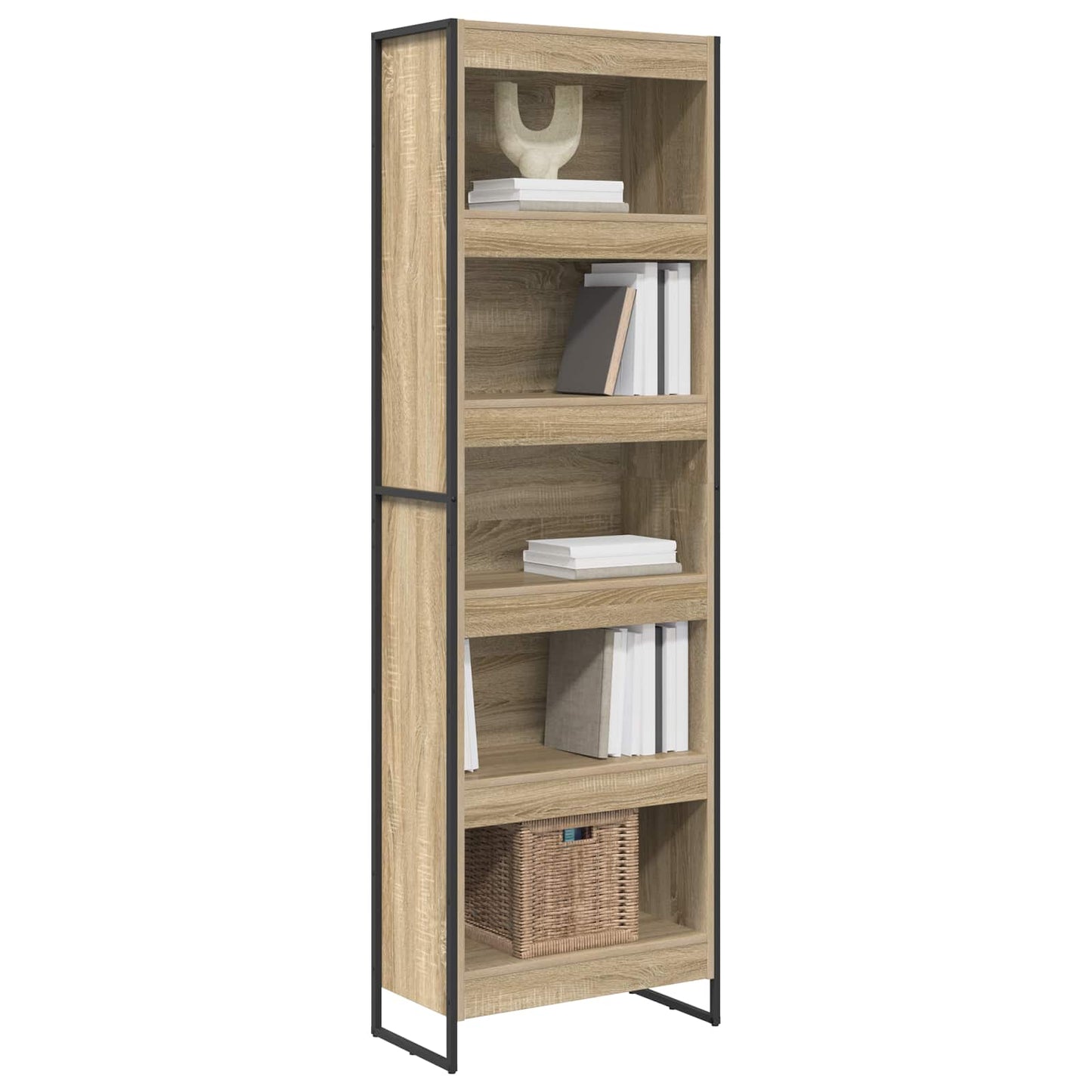 Könyvespolc 60 x 30 x 189,5 cm Szerelt Fa Sonoma