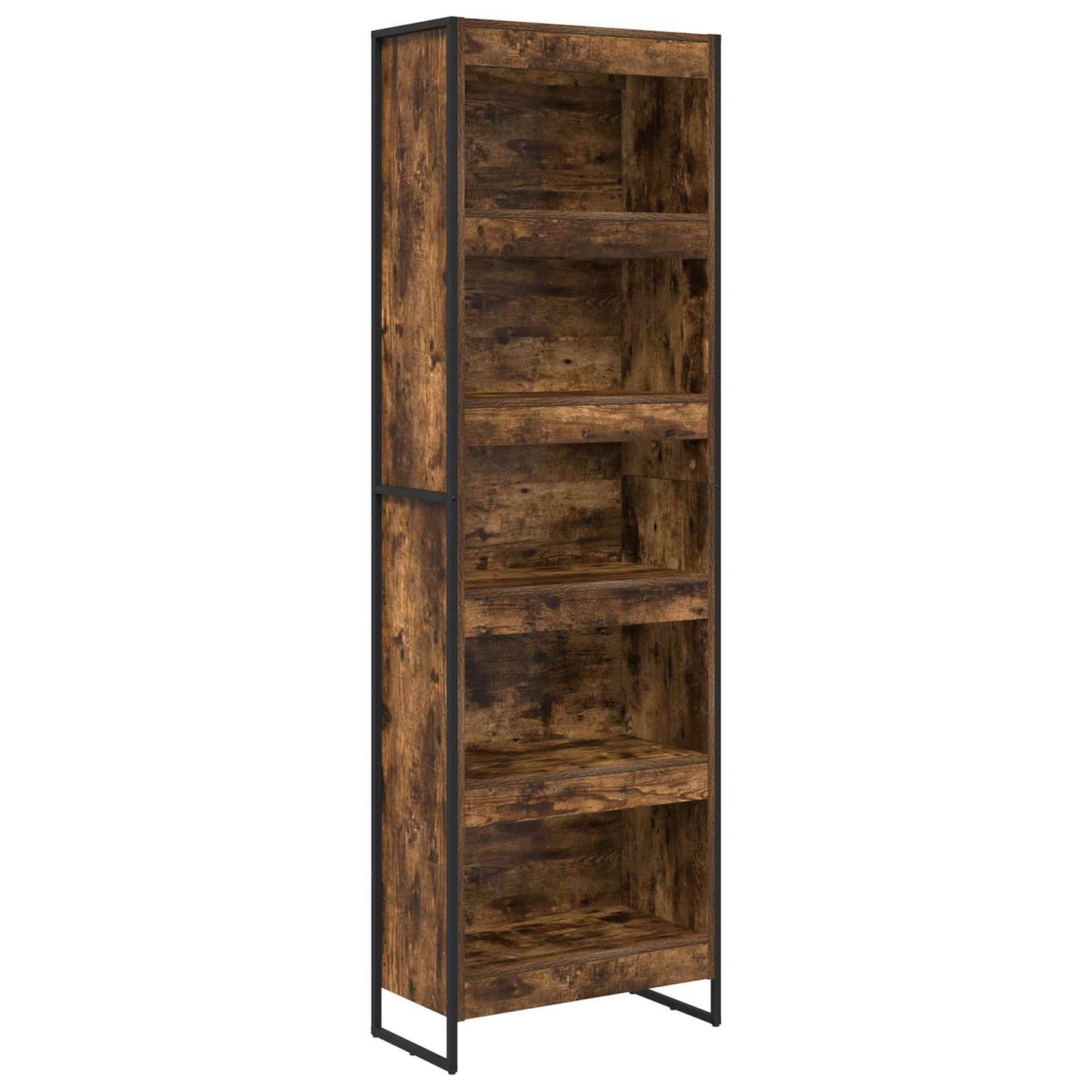 Könyvespolc 60 x 30 x 189,5 cm Szerelt Fa Füstös tölgy