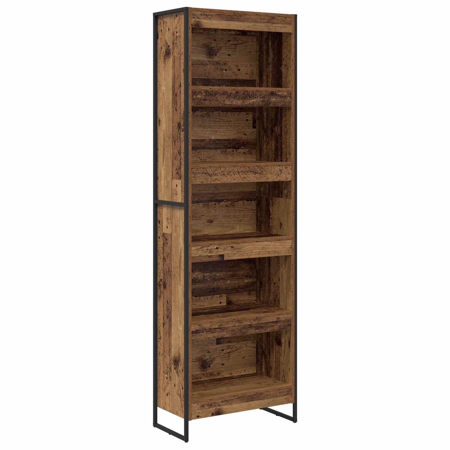 Könyvespolc 60 x 30 x 189,5 cm Faanyag Öreg fa