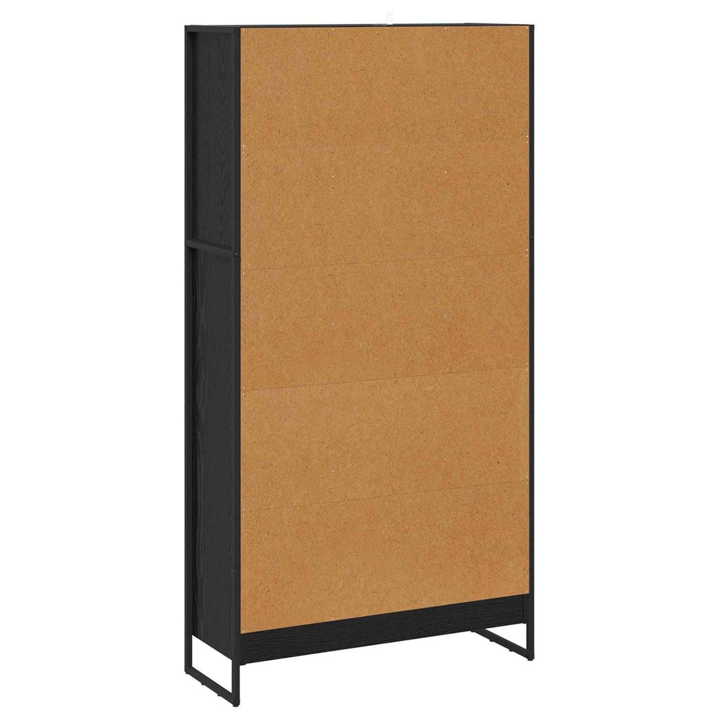 Könyvespolc 80 x 30 x 155 cm Szerelt Fa Fekete tölgy
