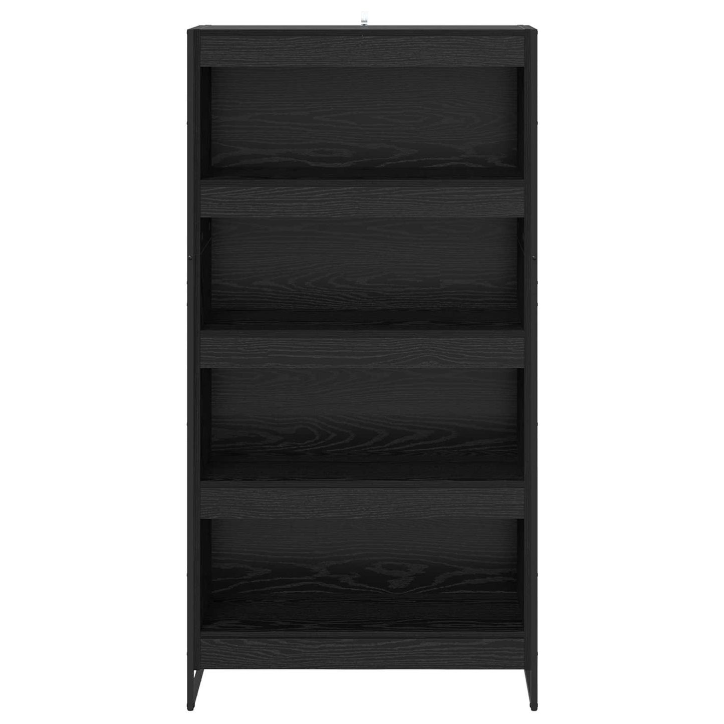 Könyvespolc 80 x 30 x 155 cm Szerelt Fa Fekete tölgy