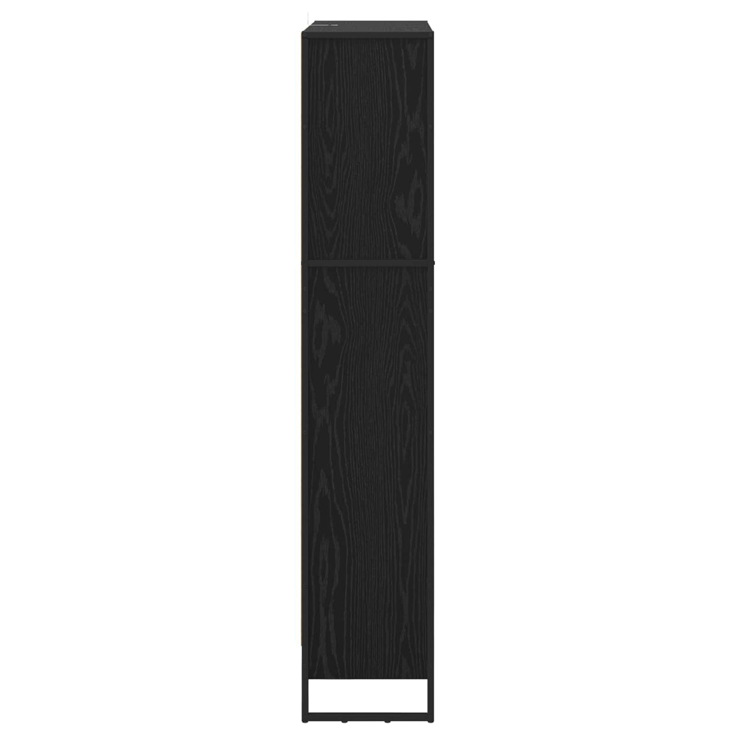 Könyvespolc 80 x 30 x 155 cm Szerelt Fa Fekete tölgy