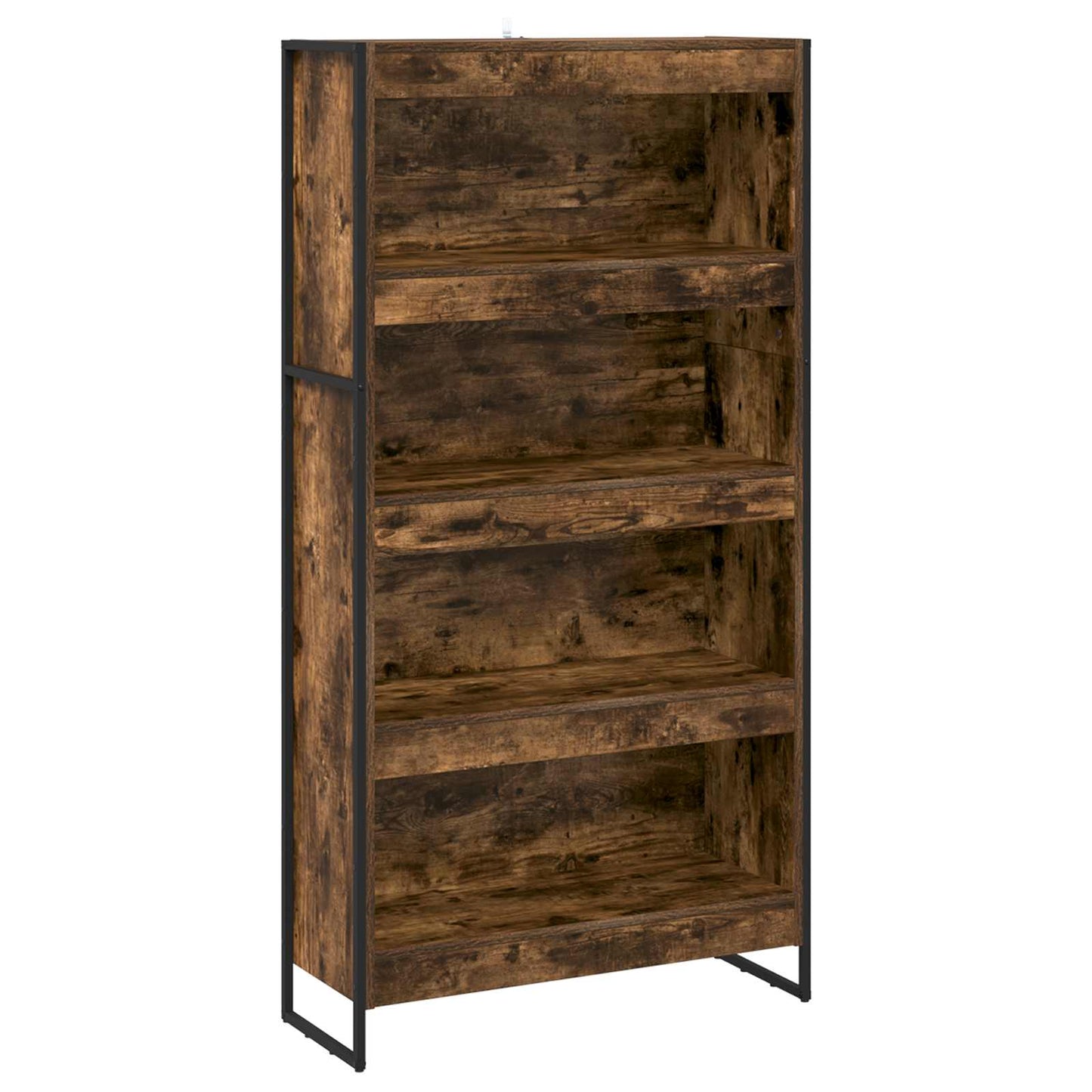 Könyvespolc 80 x 30 x 155 cm Szerelt Fa Füstös tölgy
