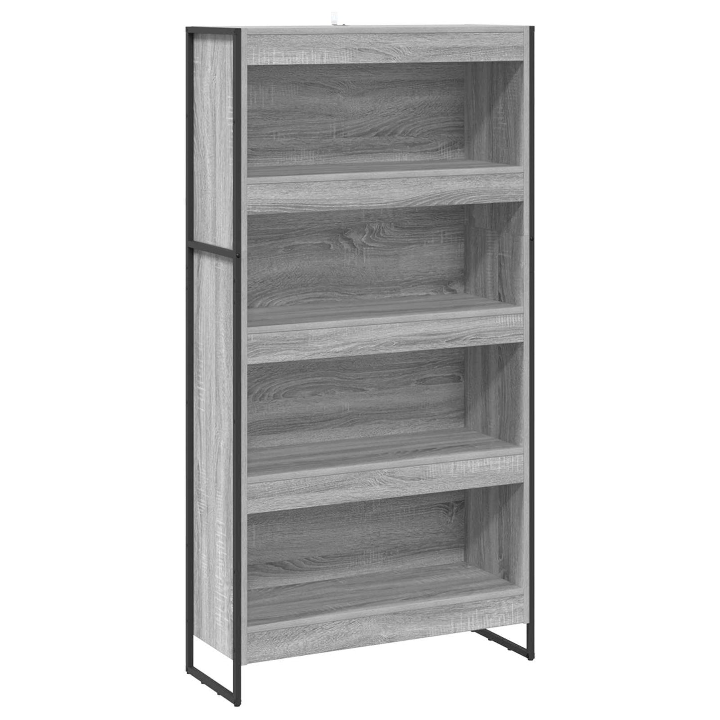 Könyvespolc 80 x 30 x 155 cm Szerelt Fa Szürke Sonoma