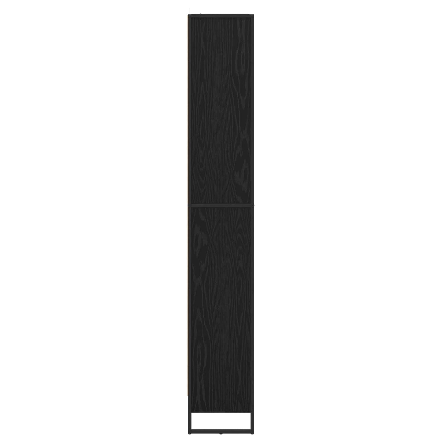 Könyvespolc 80 x 30 x 189,5 cm Szerelt Fa Fekete tölgy