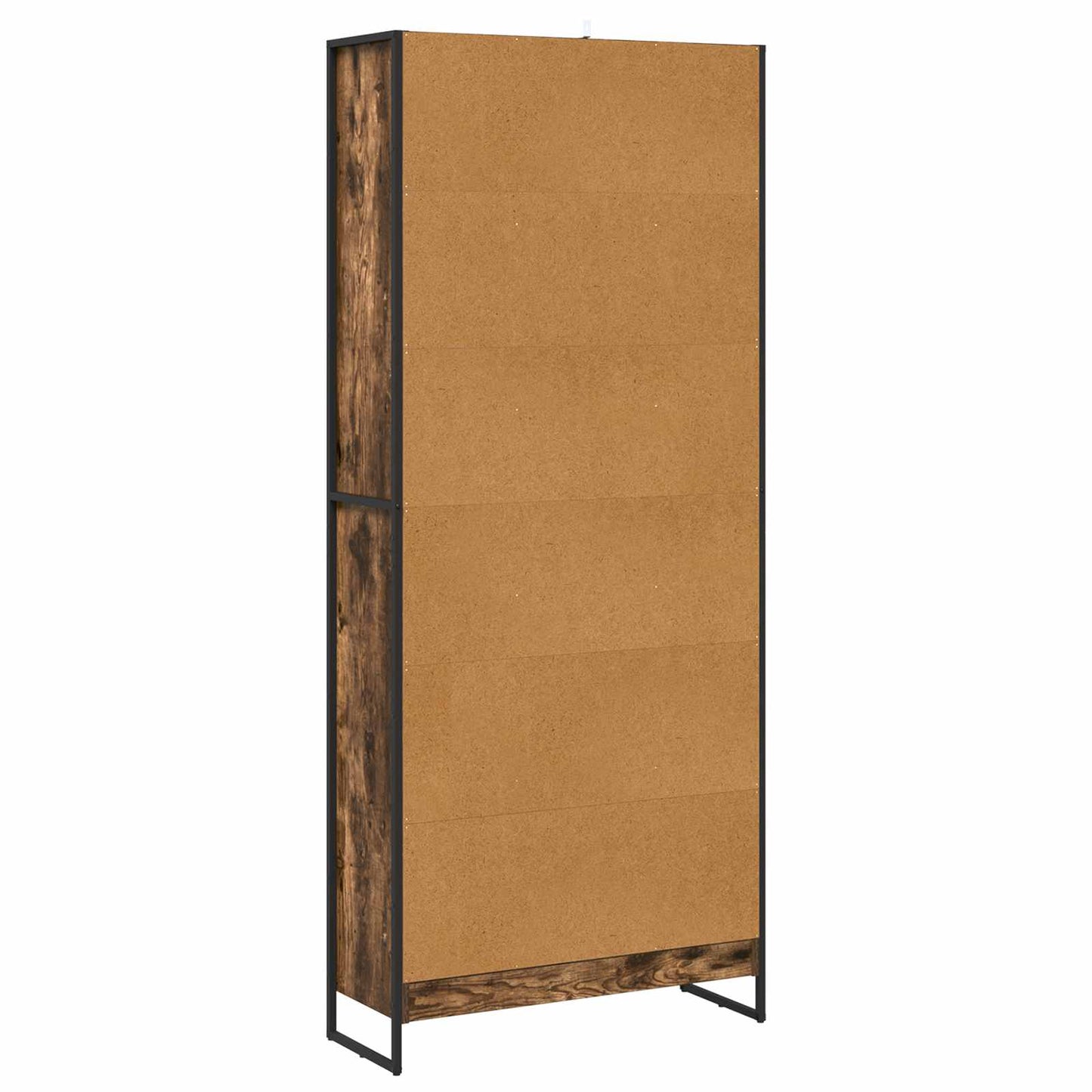 Könyvespolc 80 x 30 x 189,5 cm Szerelt Fa Füstös tölgy