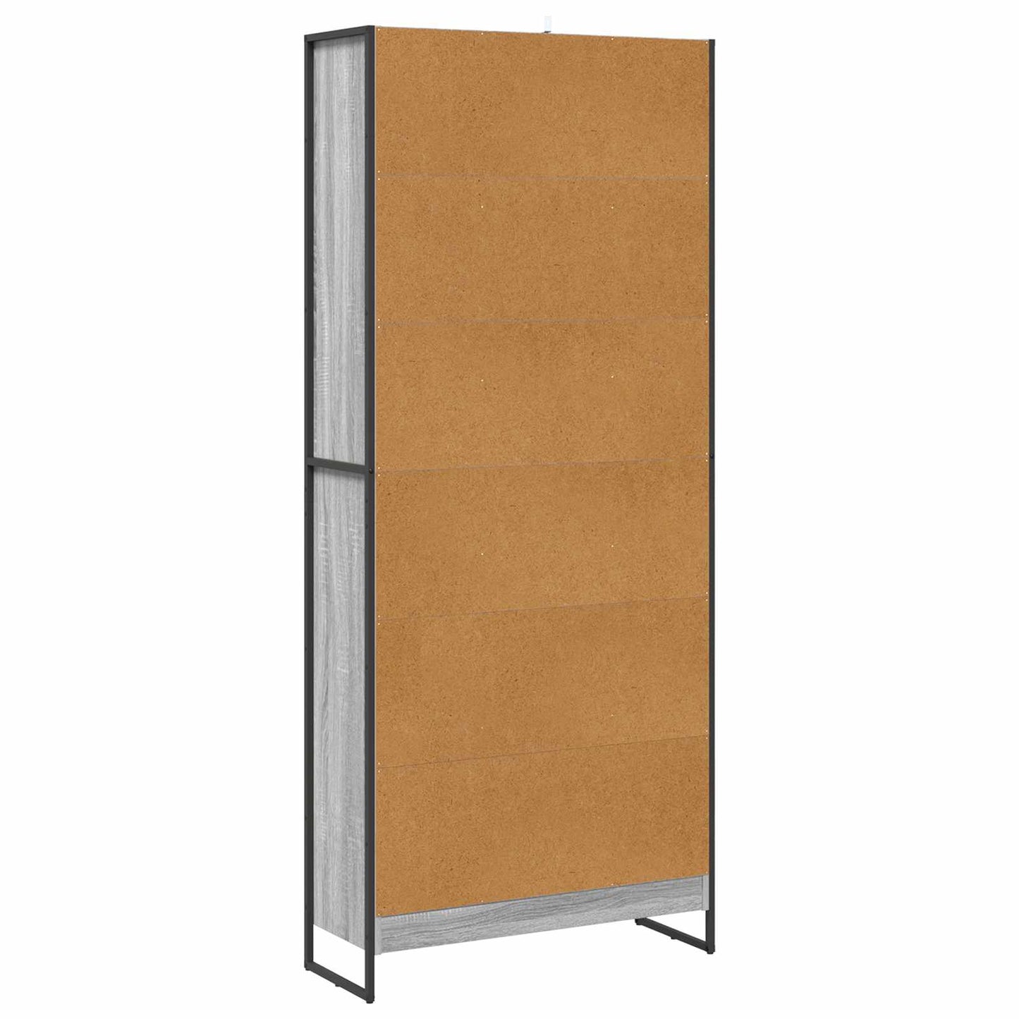 Könyvespolc 80 x 30 x 189,5 cm Szerelt Fa Szürke Sonoma