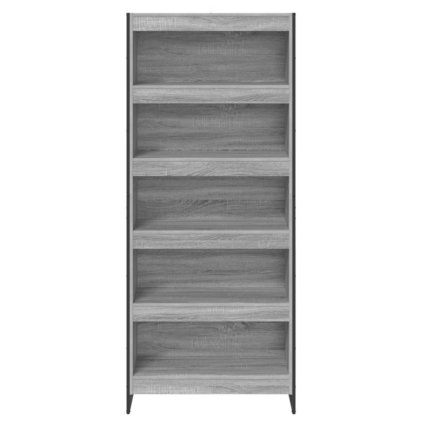 Könyvespolc 80 x 30 x 189,5 cm Szerelt Fa Szürke Sonoma