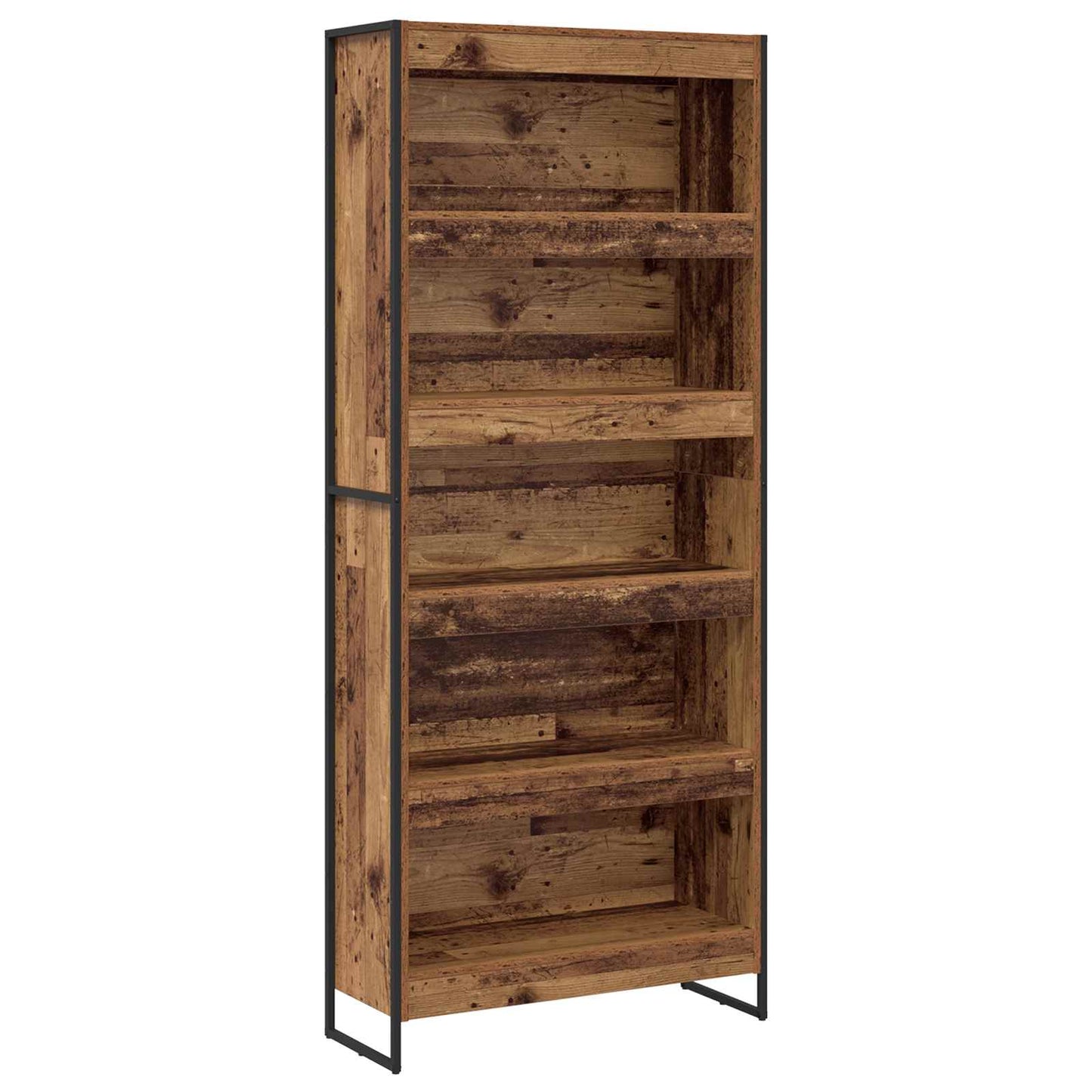 Könyvespolc 80 x 30 x 189,5 cm Szerelt Fa Öreg fa