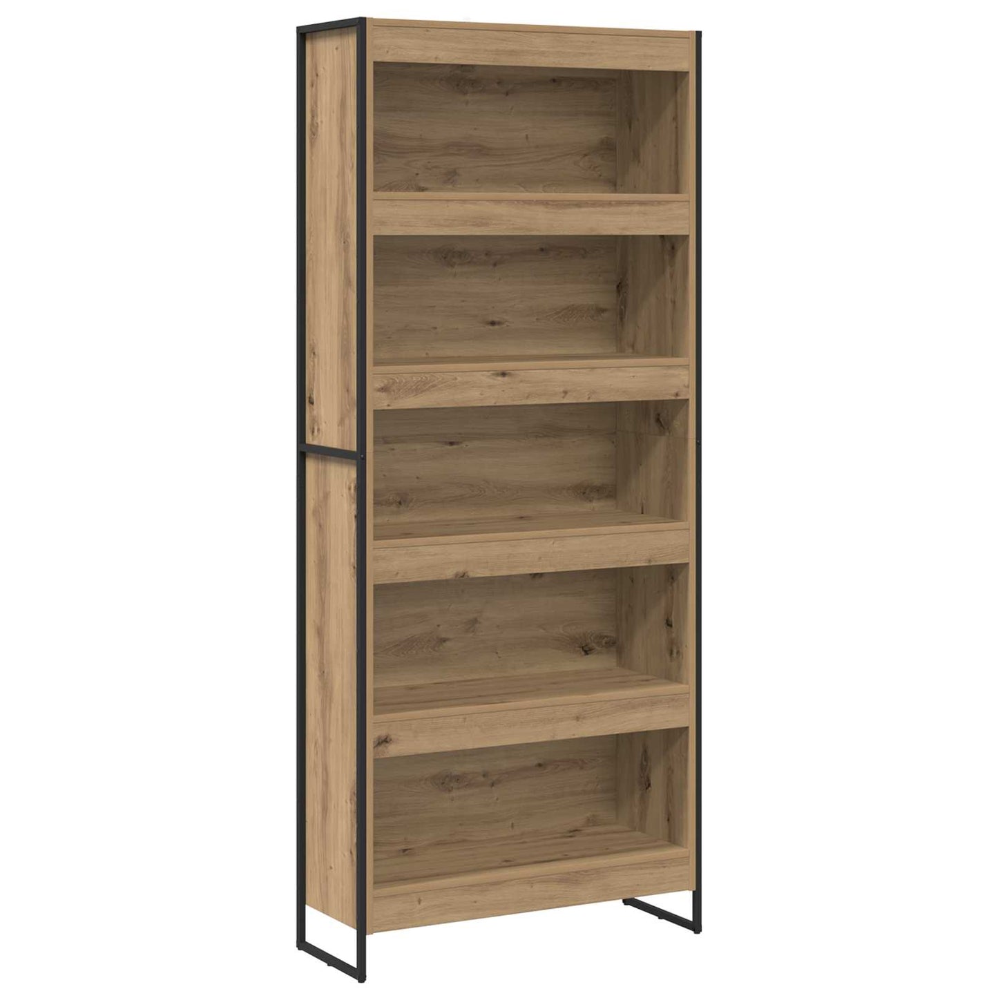 Könyvespolc 80 x 30 x 189,5 cm Faanyag Művészi tölgy