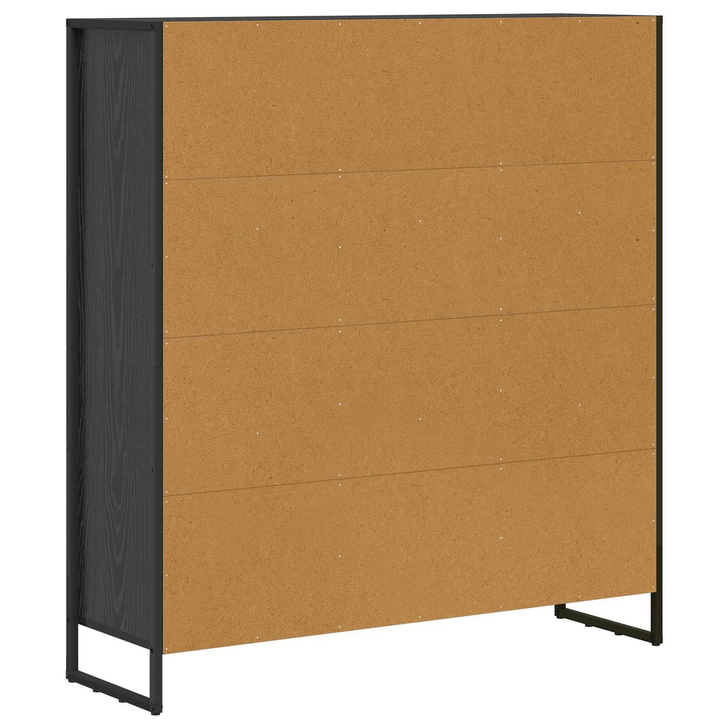 Könyvespolc 99,5 x 30 x 108 cm Szerelt Fa Fekete tölgy