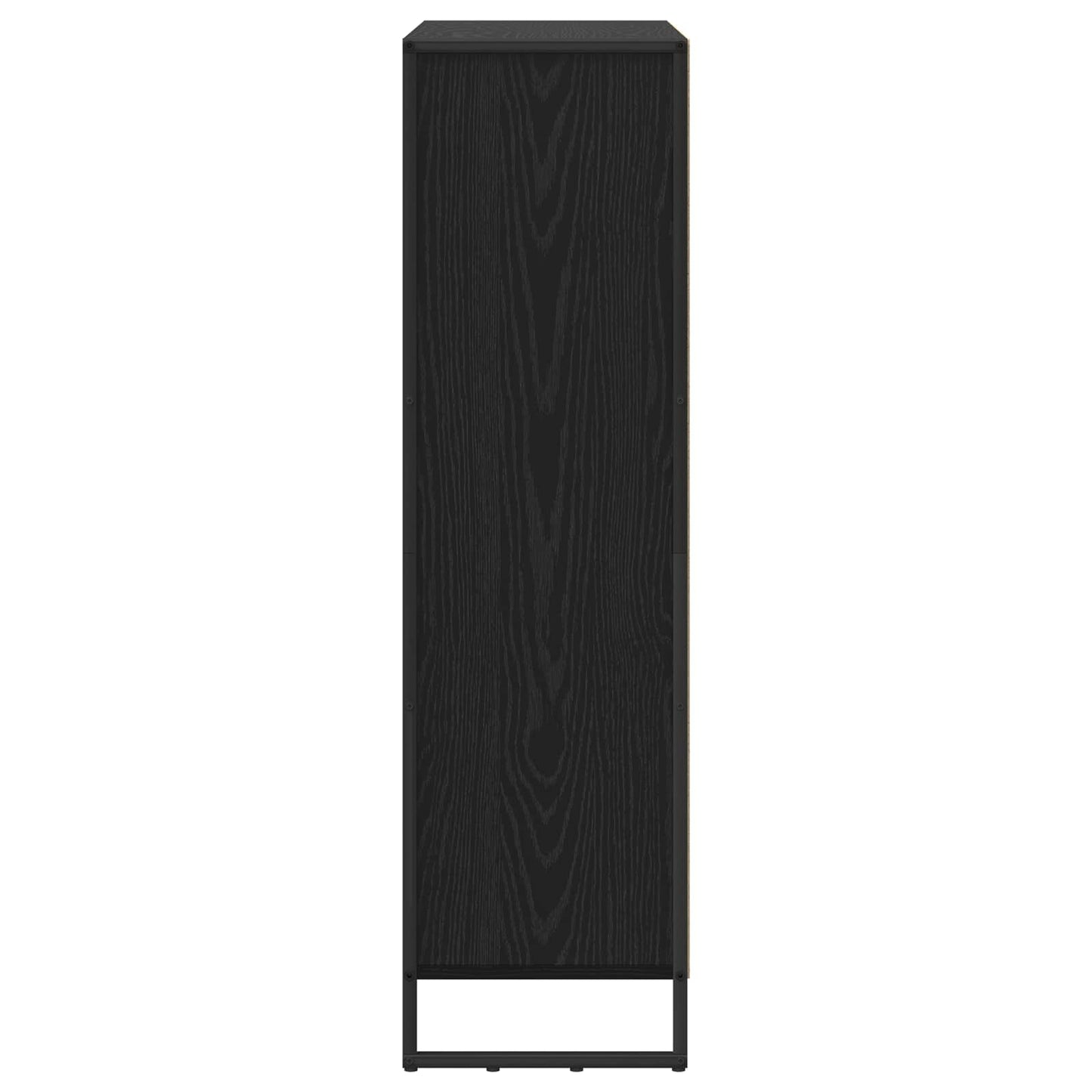 Könyvespolc 99,5 x 30 x 108 cm Szerelt Fa Fekete tölgy
