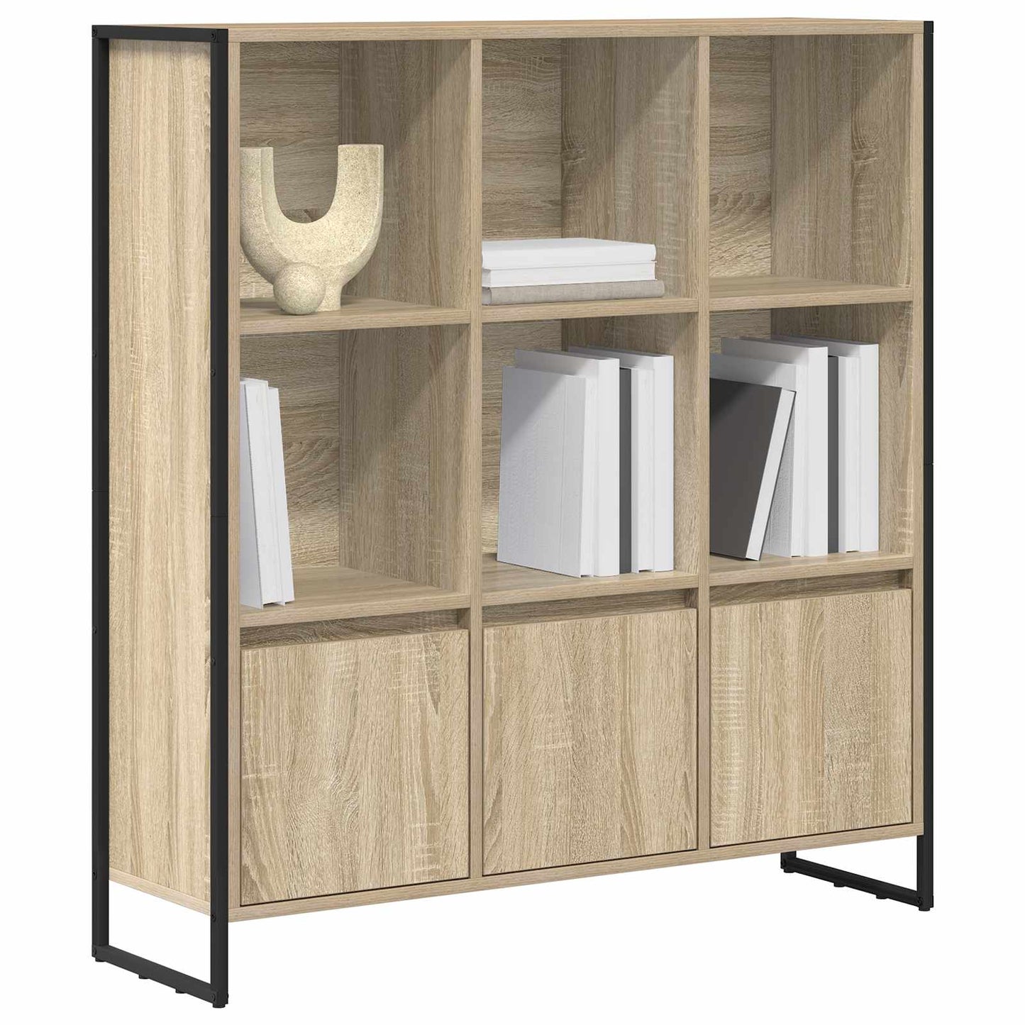 Könyvespolc 99,5 x 30 x 108 cm Szerelt Fa Sonoma