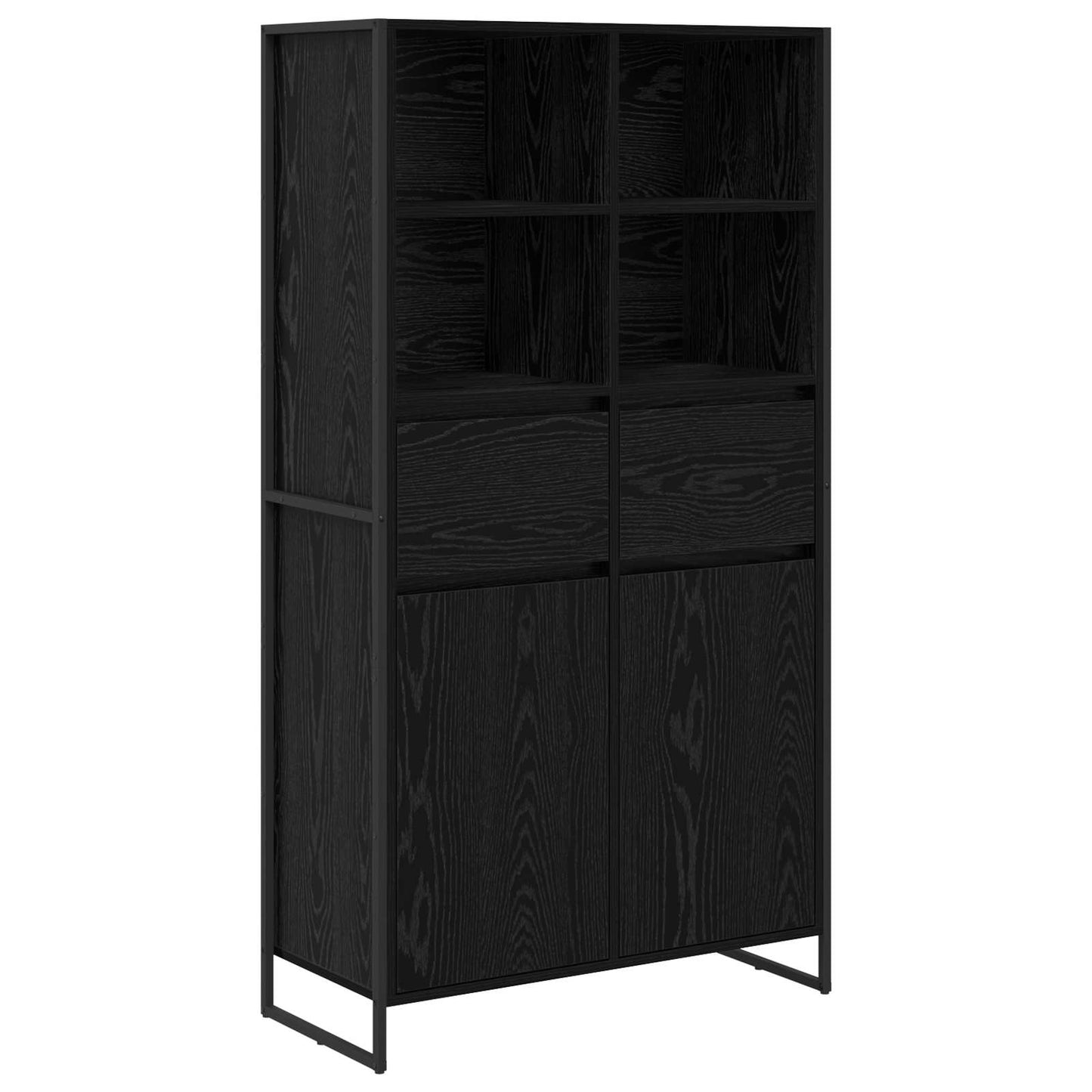 Széf Fekete tölgy 81 x 36 x 150.5 cm Szerelt Fa