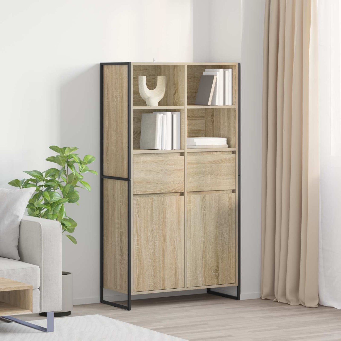 Széf Sonoma 81 x 36 x 150.5 cm Szerelt Fa