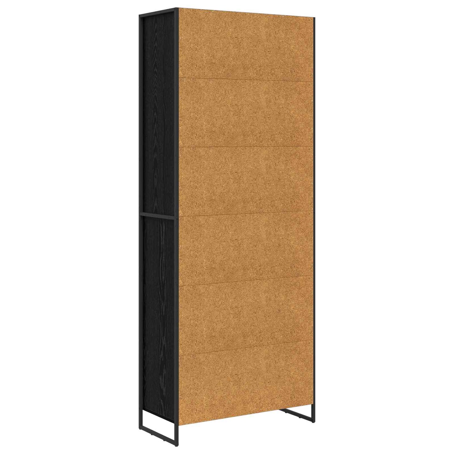 Magas szekrények Fekete tölgy 79 x 36 x 200 cm Szerelt Fa