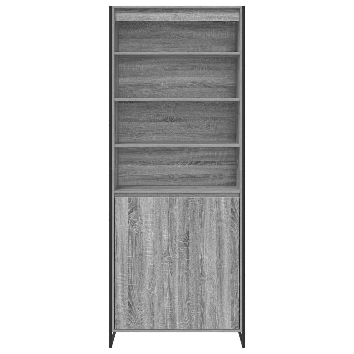 Magas szekrények Szürke Sonoma 79 x 36 x 200 cm Szerelt Fa