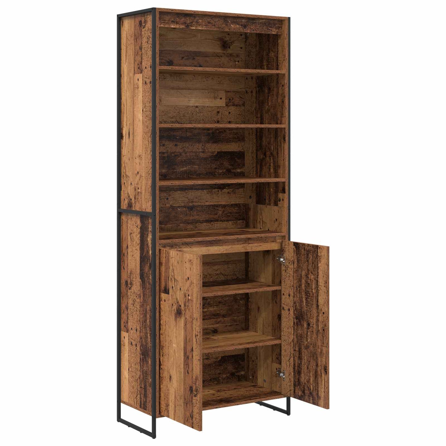 Magas szekrények Öreg fa 79 x 36 x 200 cm Szerelt Fa