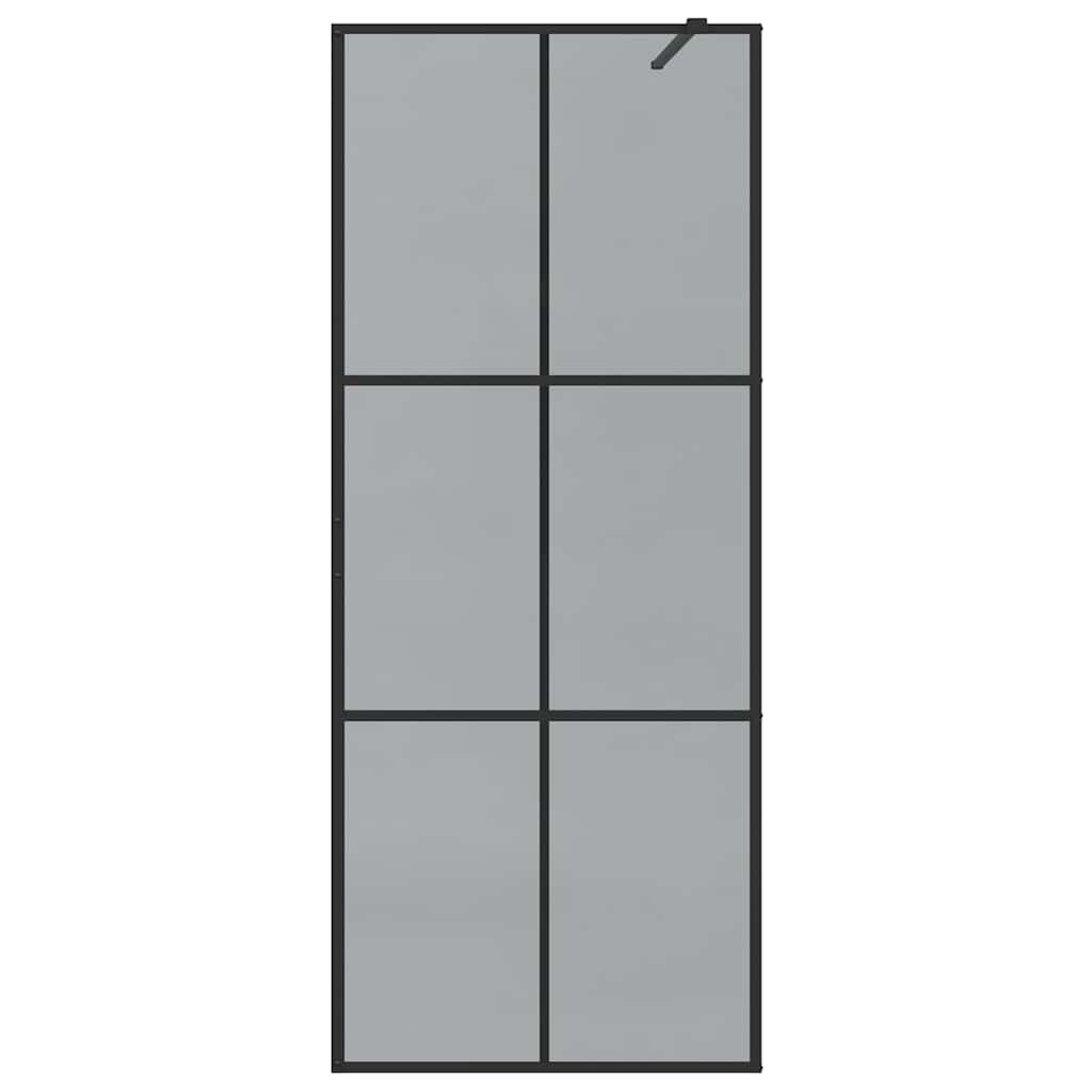 Walk-in zuhanyfal Fekete 80 x 195 cm edzett üveg