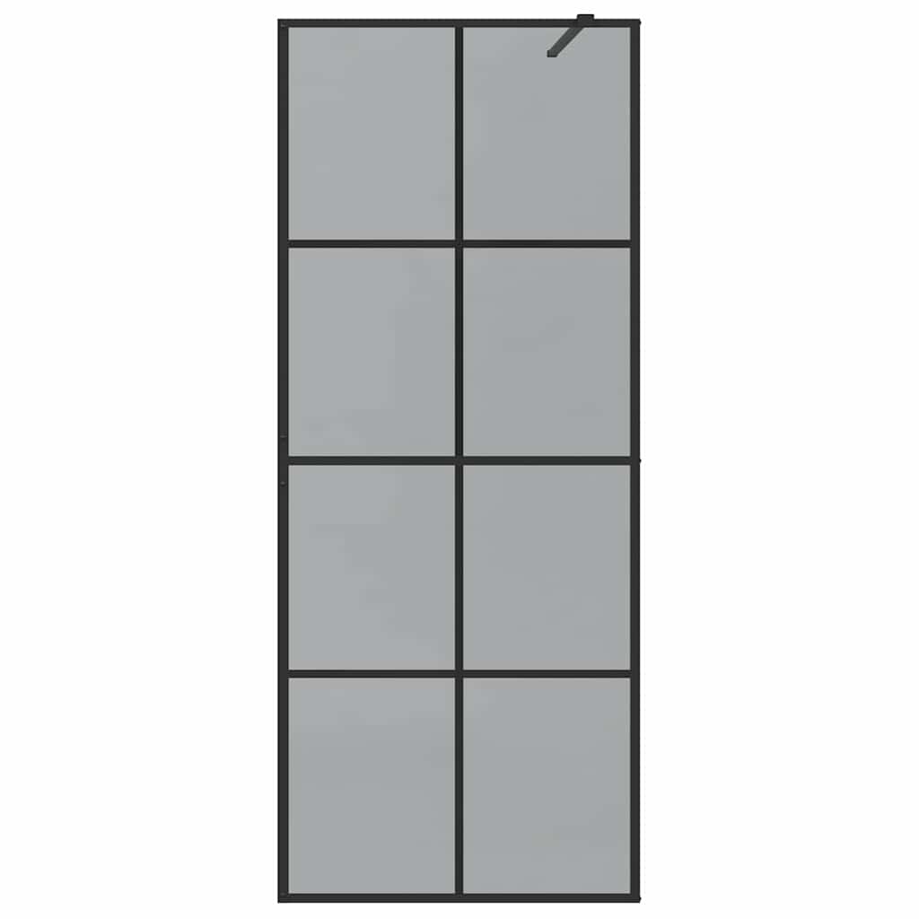 Walk-in zuhanyfal Fekete 80 x 195 cm edzett üveg