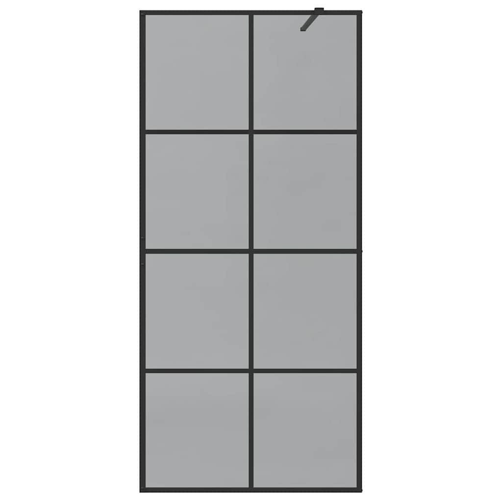Walk-in zuhanyfal Fekete 90 x 195 cm edzett üveg
