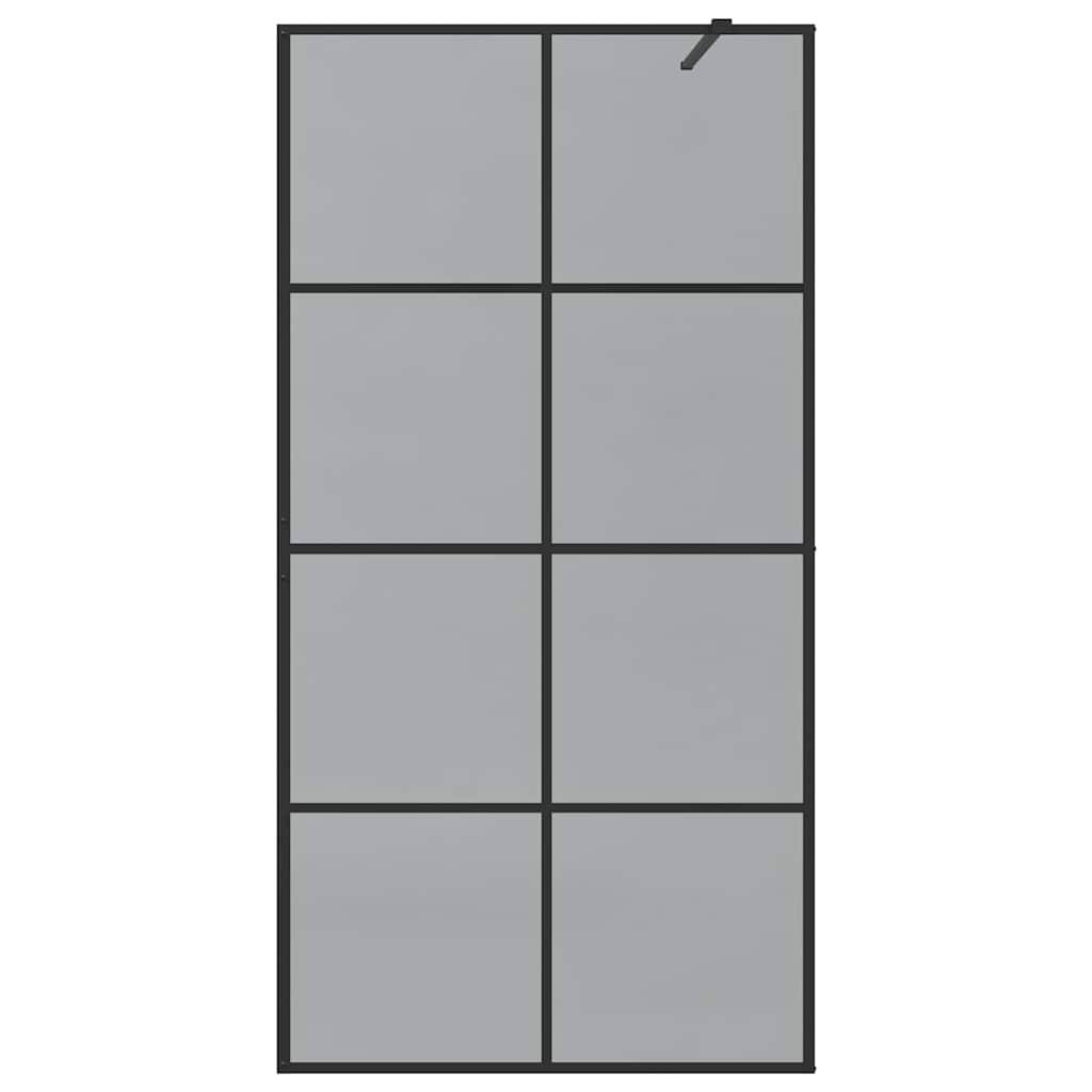 Walk-in zuhanyfal Fekete 100 x 195 cm edzett üveg