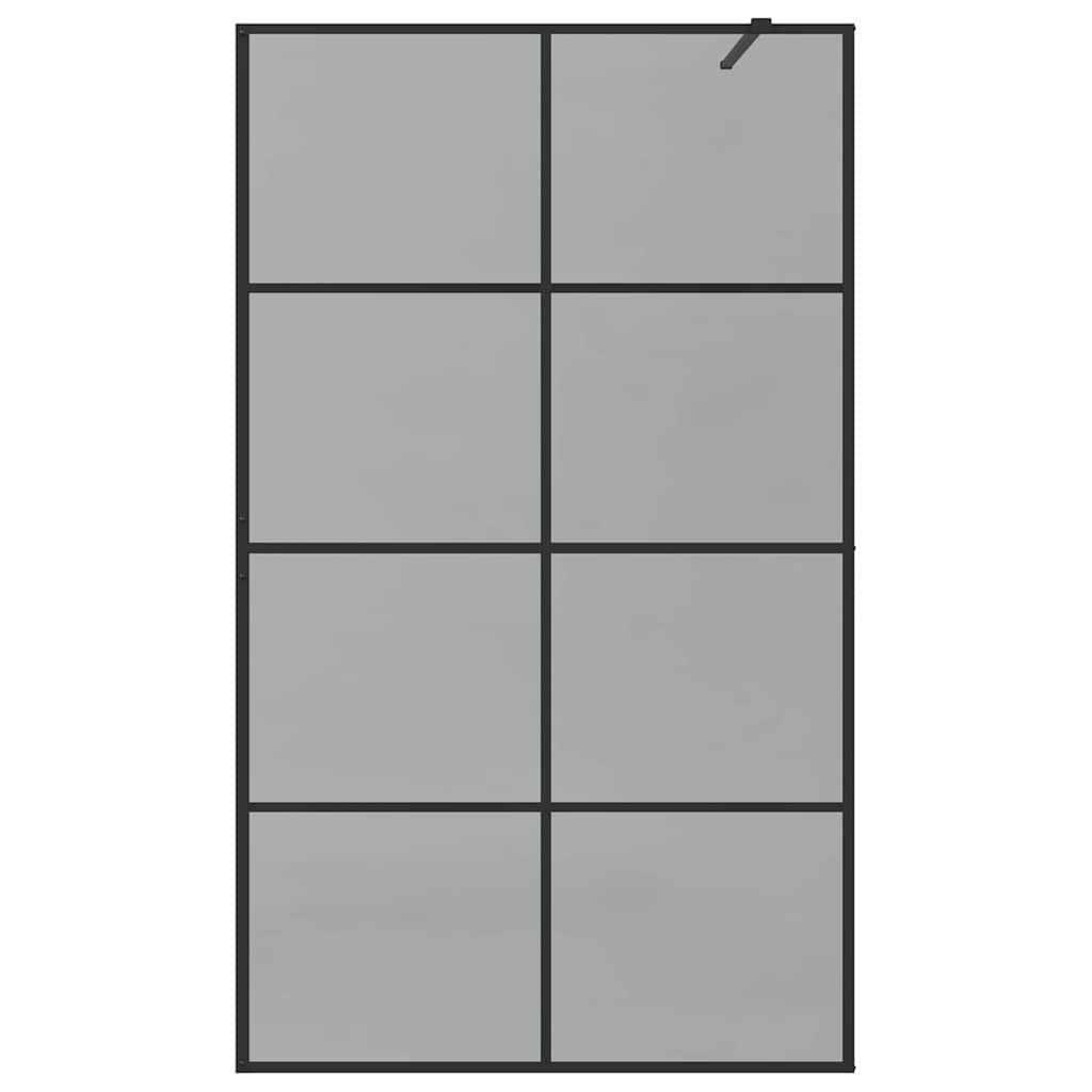 Walk-in zuhanyfal Fekete 115 x 195 cm edzett üveg
