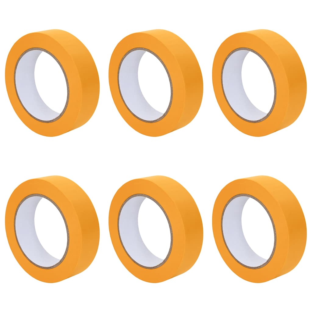 Festő Maszkoló Szalagok 6 pcs Sárga 25mm x 50m Papír