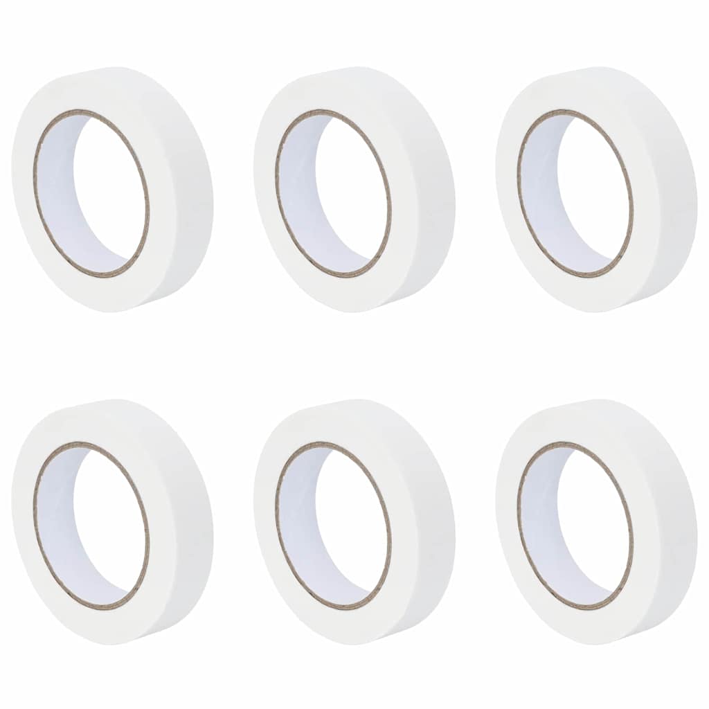 Festő Maszkoló Szalagok 6 pcs Fehér 25mm x 50m Papír