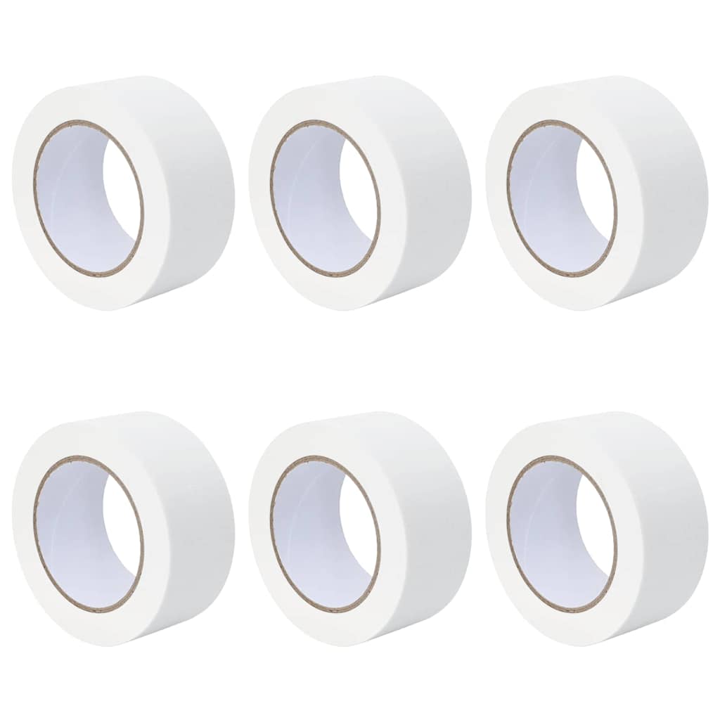 Festő Maszkoló Szalagok 6 pcs Fehér 50mm x 50m Papír