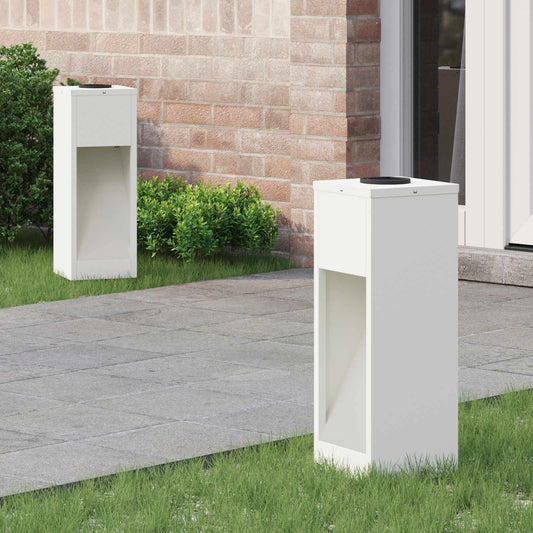 Napelemes LED Útjelző Lámpa 2 pcs Fehér Hidegen hengerelt acél