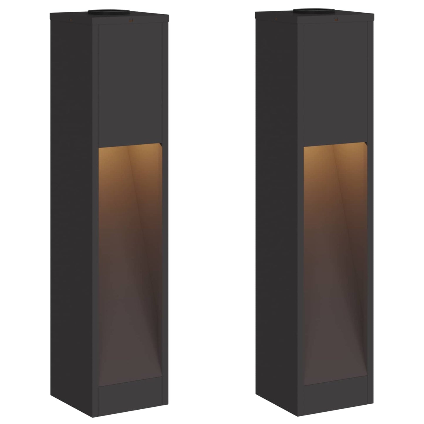 Napelemes LED Útjelző Lámpa 2 pcs Meleg fehér 18 x 18 x 80 cm