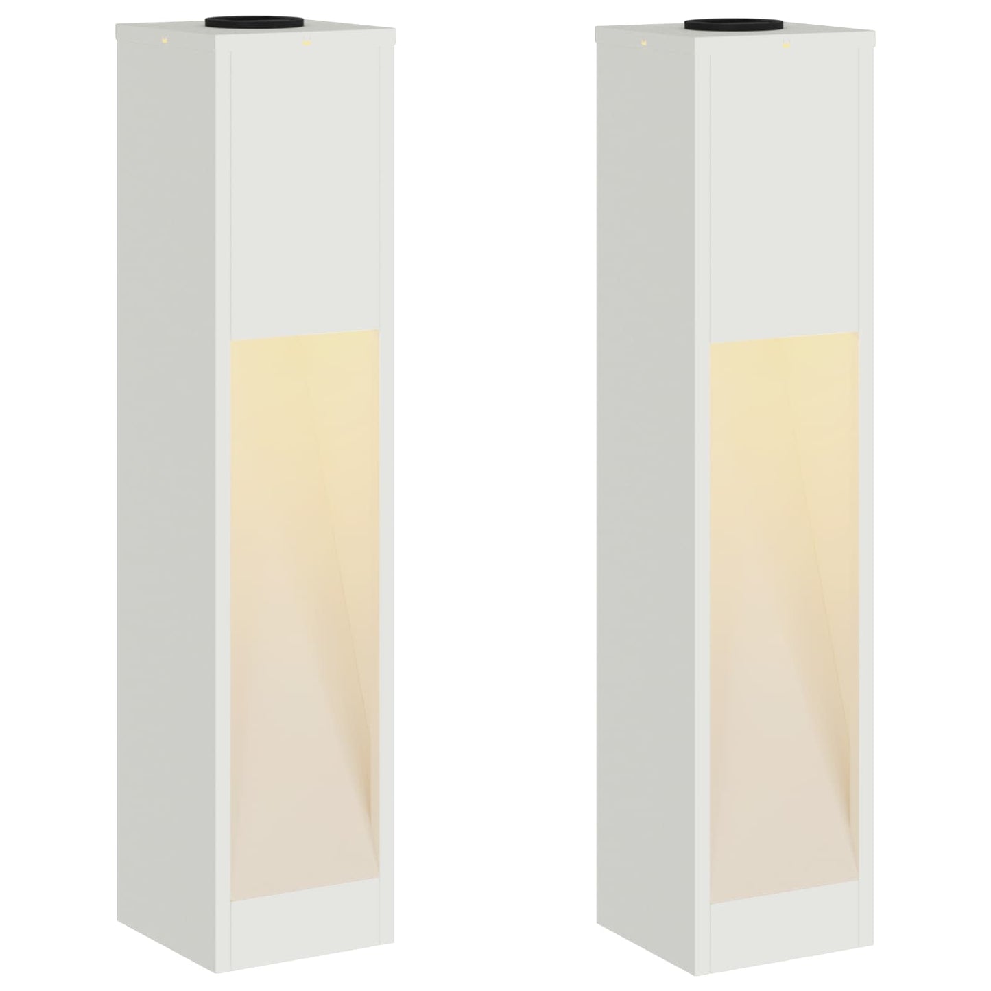 Napelemes LED Útjelző Lámpa 2 pcs Meleg fehér 18 x 18 x 80 cm