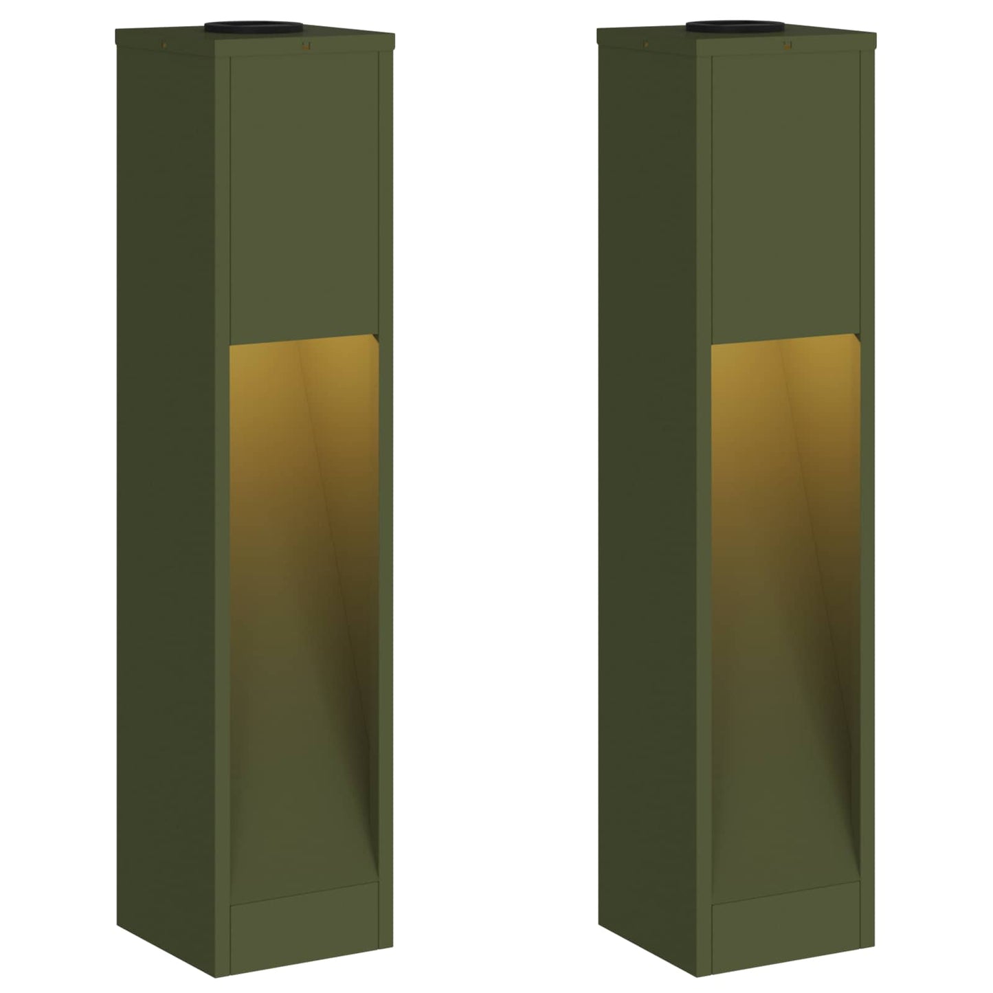 Napelemes LED Útjelző Lámpa 2 pcs Meleg fehér 18 x 18 x 80 cm
