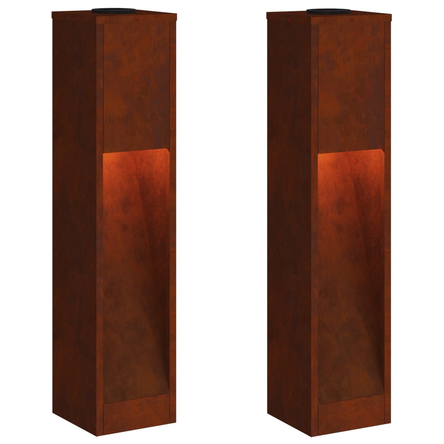 Napelemes LED Útjelző Lámpa 2 pcs Meleg fehér 18 x 18 x 80 cm
