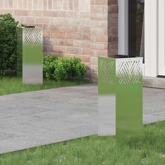 Napelemmel működő LED ösvény világítás 2 pcs Ezüst