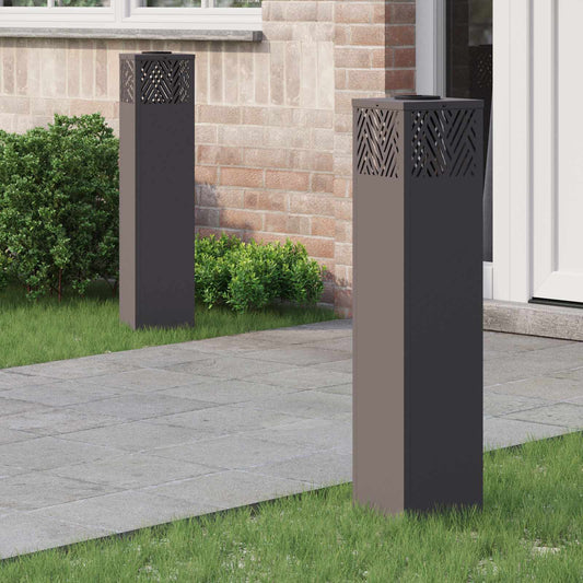 Napelemmel működő LED ösvény világítás 2 pcs Fekete