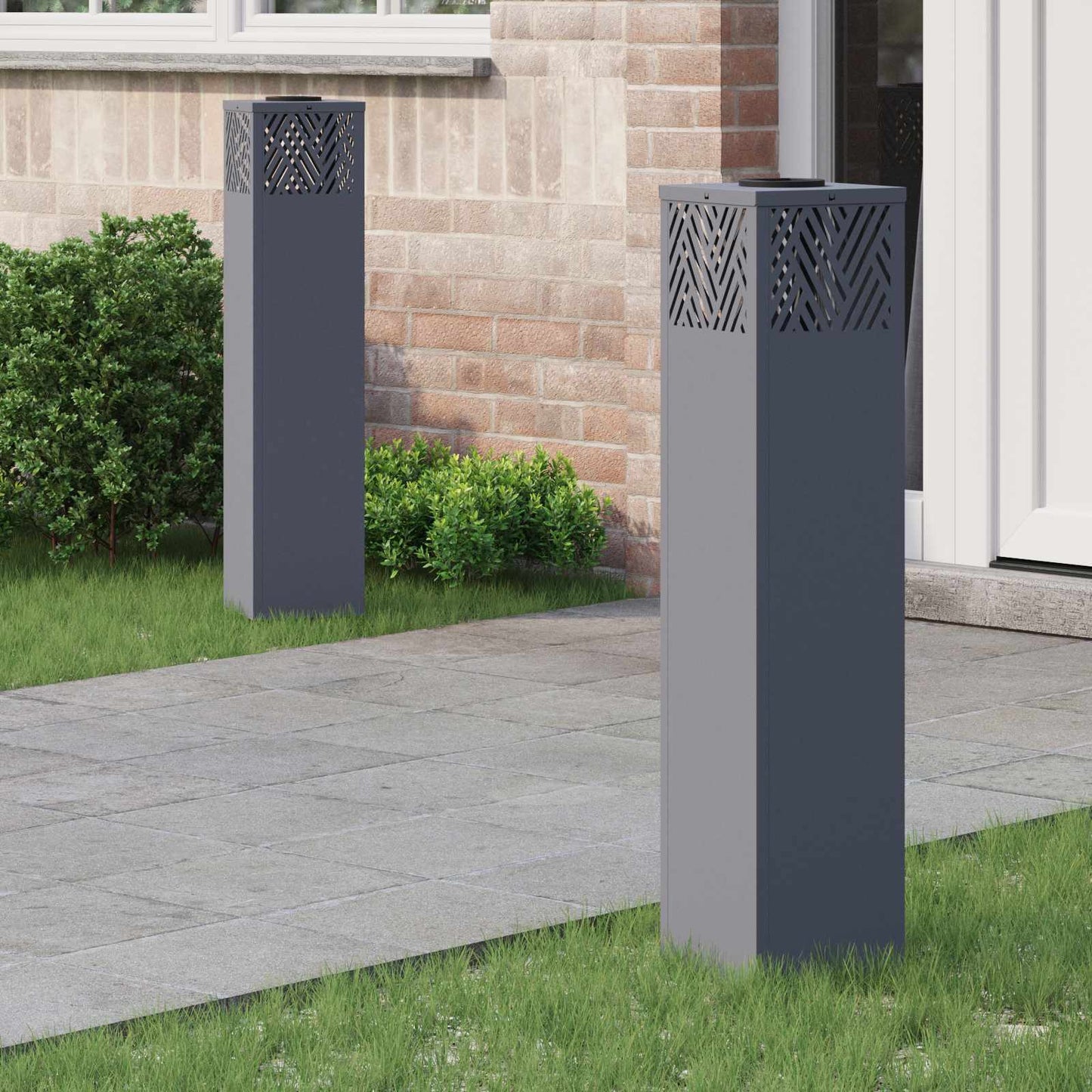 Napelemmel működő LED ösvény világítás 2 pcs Meleg fehér